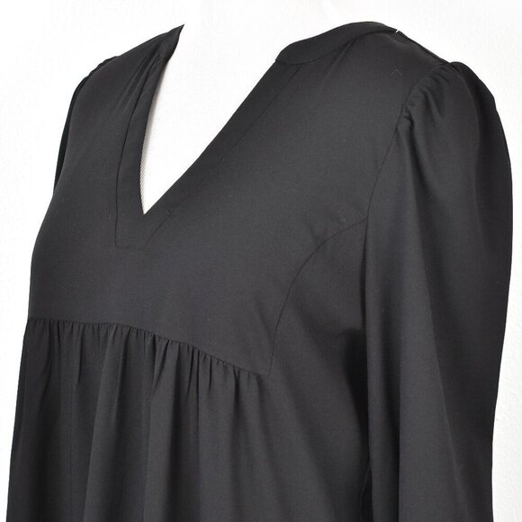 Pomander Place Kenzo Tiered Crepe Black Dress - L - Picture 4 of 11